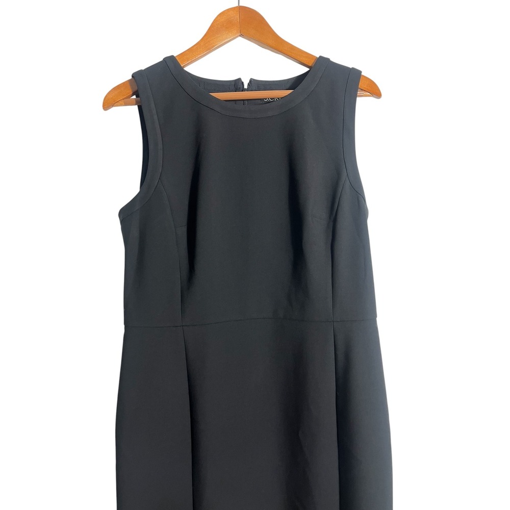 J. CREW Stretch Crepe Professional Workwear Sleeveless Sheath Dress BK701 - Picture 4 of 10